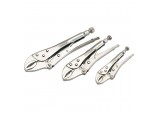 Curved Jaw Self Grip Pliers Set (3 Piece)