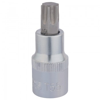 Draper TX-STAR® Socket Bit, 1/2” Sq. Dr., T55 x 55mm Draper TX-STAR® Socket Bit, 1/2” Sq. Dr., T55 x 55mm