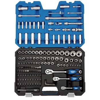 Metric Socket Set, 1/4”, 3/8” and 1/2” Sq. Dr. (149 Piece) Metric Socket Set, 1/4”, 3/8” and 1/2” Sq. Dr. (149 Piece)