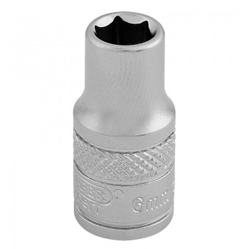 Socket, 1/4&rdquo; Sq. Dr., 6mm