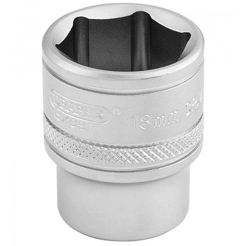 6 Point Metric Socket, 3/8&rdquo; Sq. Dr., 18mm