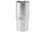 6 Point Metric Deep Socket, 1/2&rdquo; Sq. Dr., 27mm