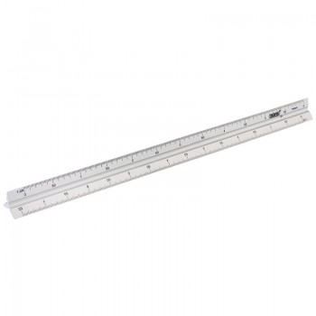 Aluminium Triangle Scale Rule, 300mm