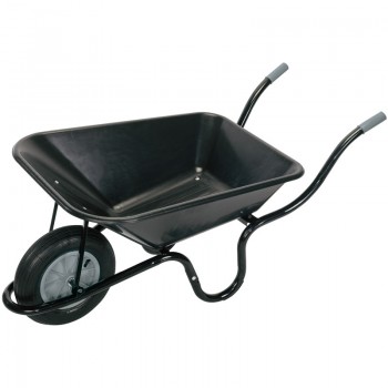 Heavy Duty Plastic Tray Wheelbarrow, 85L Heavy Duty Plastic Tray Wheelbarrow, 85L
