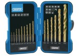 Metric Titanium Nitride Coated HSS Drill Bit Set (15 Piece)