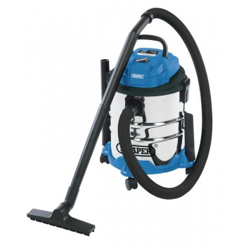 Wet and Dry Vacuum Cleaner with Stainless Steel Tank, 20L, 1250W