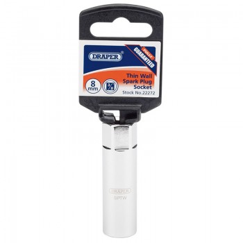 HI-TORQ® 8mm Thread Thin Wall 12 Point Spark Plug Socket, 3/8&rdquo; Sq. Dr., 14mm