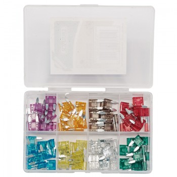 Mini Automotive Plug-In Fuse Assortment (100 Piece)