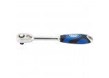 60 Tooth Micro Head Reversible Soft Grip Ratchet, 3/8&rdquo; Sq. Dr.