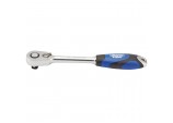 60 Tooth Micro Head Reversible Soft Grip Ratchet, 1/2&rdquo; Sq. Dr.