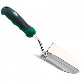 Trowel with Stainless Steel Scoop and Soft Grip Handle