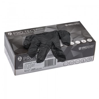 Nitrile Gloves, Large, Black (Pack of 100) Nitrile Gloves, Large, Black (Pack of 100)
