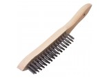 Heavy Duty 3 Row Wire Scratch Brush, 310mm