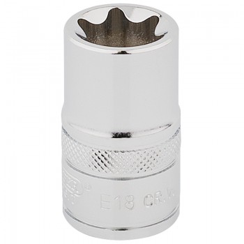 Draper TX-STAR® Socket, 1/2” Sq. Dr., E18 Draper TX-STAR® Socket, 1/2” Sq. Dr., E18