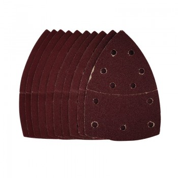 Multi-Sanding Sheets with Hook and Loop, 102 x 62mm, 93mm, Assorted Grit (Pack of 10)