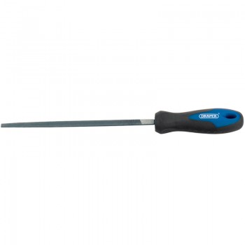 Soft Grip Engineer&rsquo;s 3 Square File and Handle, 200mm