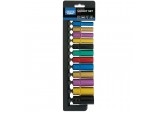Metric Coloured Deep Socket Set, 3/8&rdquo; Sq. Dr. (12 Piece)