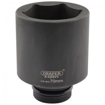Expert HI-TORQ® 6 Point Deep Impact Socket, 1&rdquo; Sq. Dr., 70mm