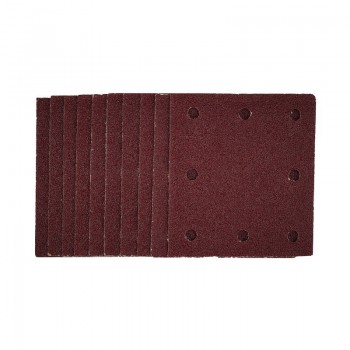 1/4 Sanding Sheets with Hook and Loop, 115 x 105mm, 40 Grit (Pack of 10)