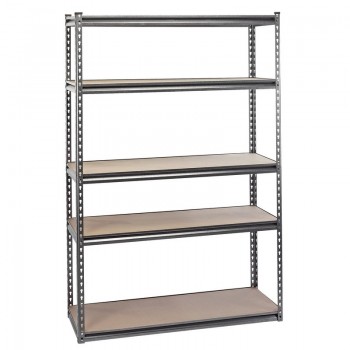 Heavy-Duty Steel Shelving Unit, 5 Shelves, L1220 x W610 x H1830mm