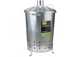 Galvanised Garden Incinerator, 85L