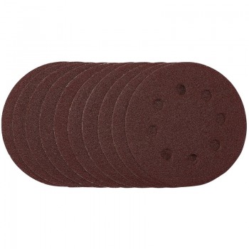 Sanding Discs, 115mm, 80 Grit, Hook & Loop (Pack of 10)
