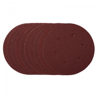 Sanding Discs, 150mm, Hook & Loop, 80 Grit, (Pack of 10)