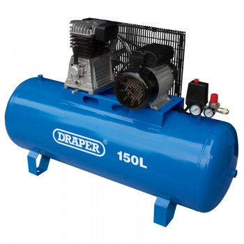 Stationary Belt-Driven Air Compressor, 150L, 2.2kW