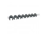 Metric Crow Foot Spanner Set on a Metal Rail, 3/8&rdquo; Sq. Dr. (8 Piece)
