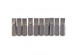 Plain Slot Insert Bit, 6.5mm, 1/4&rdquo; Hex, 25mm Long (Pack of 10)