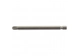 Cross Slot Insert Bit, 1/4&rdquo; Hex, 100mm Long, No.3 (Pack of 1)
