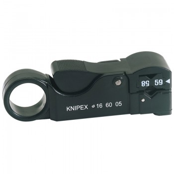 Knipex 16 60 05SB Adjustable Co-Axial Stripping Tool, 4 - 10mm Knipex 16 60 05SB Adjustable Co-Axial Stripping Tool, 4 - 10mm
