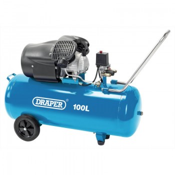 Direct Drive V-Twin Air Compressor, 100L, 2.2kW