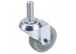 Swivel Bolt Fixing Rubber Castor, 100mm Diameter, S.W.L. 80kg