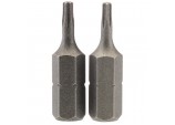 Draper TX-STAR® Insert Bit, 1/4&rdquo; Hex, 25mm Long, T8 (Pack of 2)