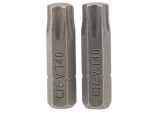 Draper TX-STAR® Insert Bit, 1/4&rdquo; Hex, 25mm Long, T40 (Pack of 2)