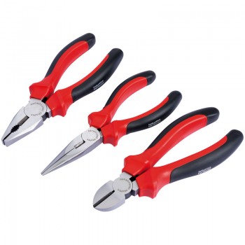 Plier Set With Soft Grip Handles, 160mm (3 Piece) Plier Set With Soft Grip Handles, 160mm (3 Piece)