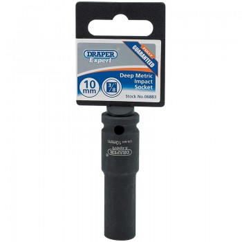 Expert HI-TORQ® 6 Point Deep Impact Socket, 3/8&rdquo; Sq. Dr., 10mm