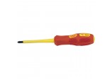 VDE Approved Fully Insulated Cross Slot Screwdriver, No.2 x 100mm (Sold Loose)