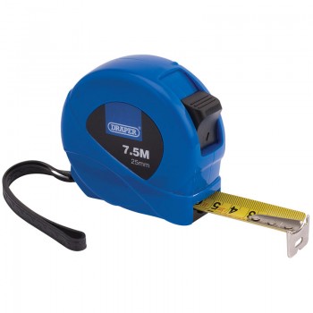 Measuring Tape, 7.5m/25ft x 25mm, Blue Measuring Tape, 7.5m/25ft x 25mm, Blue