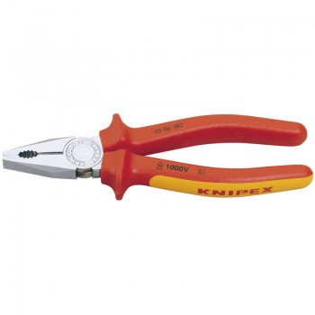 Knipex 03 06 180 SBE Fully Insulated Combination Pliers, 180mm