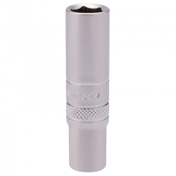 6 Point Deep Socket, 1/4&rdquo; Sq. Dr., 9mm