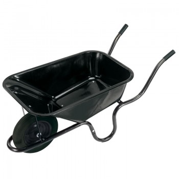 Metal Tray Contractors Wheelbarrow, 85L