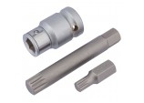 Spline Bit Set, 1/2&rdquo; Sq. Dr. (3 Piece)