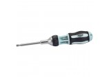 Soft Grip 7 in 1 Ratcheting Screwdriver and Bit Set