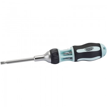 Soft Grip 7 in 1 Ratcheting Screwdriver and Bit Set