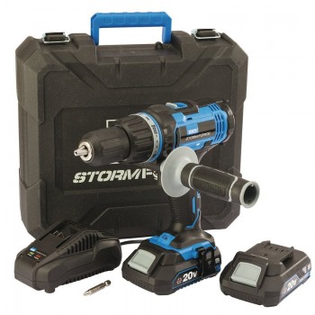 Draper Storm Force® 20V Combi Drill, 2 x 2.0Ah Batteries, 1 x Charger Draper Storm Force® 20V Combi Drill, 2 x 2.0Ah Batteries, 1 x Charger