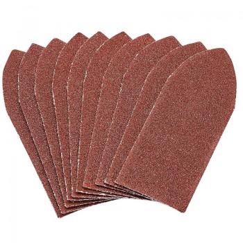 Hook and Loop Aluminium Oxide Sanding Sheets, 32 x 92mm, 80 Grit (Pack of 10) Hook and Loop Aluminium Oxide Sanding Sheets, 32 x 92mm, 80 Grit (Pack of 10)