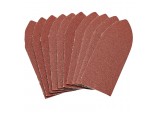 Hook and Loop Aluminium Oxide Sanding Sheets, 32 x 92mm, 120 Grit (Pack of 10)