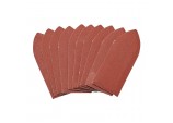 Hook and Loop Aluminium Oxide Sanding Sheets, 32 x 92mm, 240 Grit (Pack of 10)